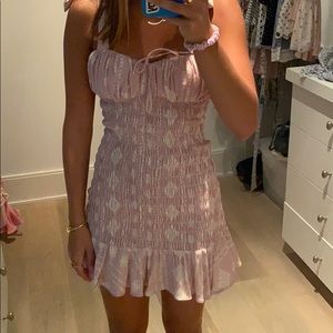 Cute pink patterned dress!